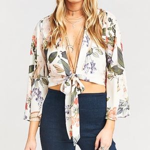 NWT Show Me Your Mumu Jordyn Tie Top size XS